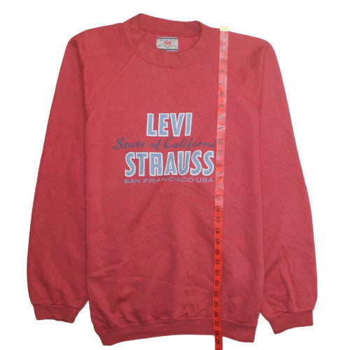 Mens UK Size XL Levi’s Red Pullover Sweatshirt