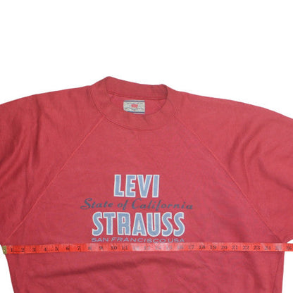Mens UK Size XL Levi’s Red Pullover Sweatshirt