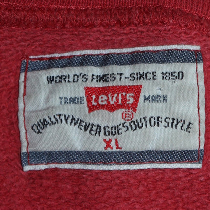 Mens UK Size XL Levi’s Red Pullover Sweatshirt