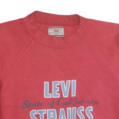 Mens UK Size XL Levi’s Red Pullover Sweatshirt