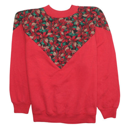 Mens UK Size L Hanes Red Pullover Sweatshirt