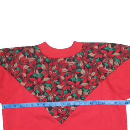 Mens UK Size L Hanes Red Pullover Sweatshirt