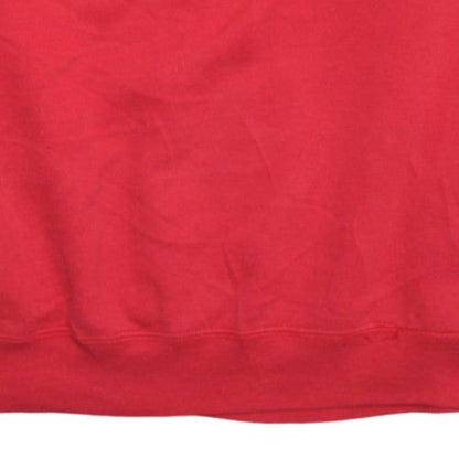 Mens UK Size L Hanes Red Pullover Sweatshirt