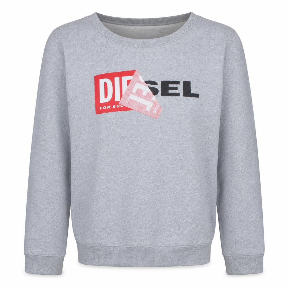 Mens UK Size M Diesel Grey Pullover Sweatshirt