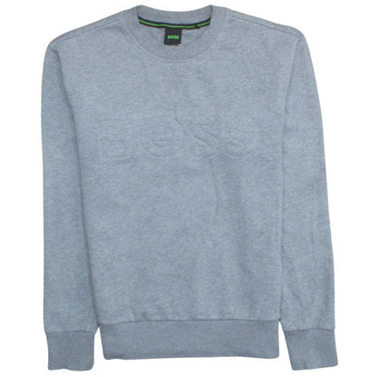 Mens UK Size M Boss Grey Pullover Sweatshirt
