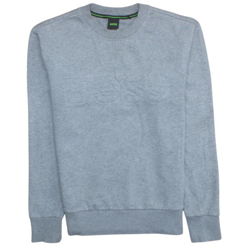 Mens UK Size M Boss Grey Pullover Sweatshirt
