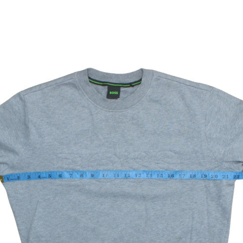 Mens UK Size M Boss Grey Pullover Sweatshirt