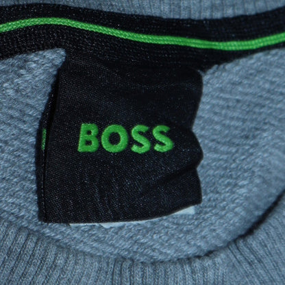Mens UK Size M Boss Grey Pullover Sweatshirt