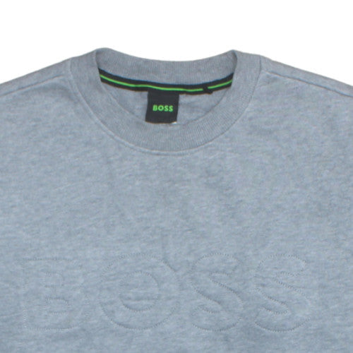 Mens UK Size M Boss Grey Pullover Sweatshirt