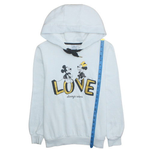 Womens UK Size L Disney White Pullover Hoodie