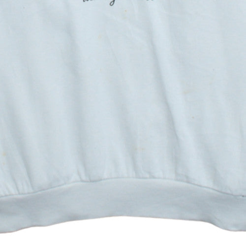 Womens UK Size L Disney White Pullover Hoodie