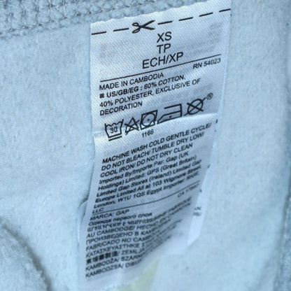 Womens UK Size XS Gap Grey Full Zip Hoodie