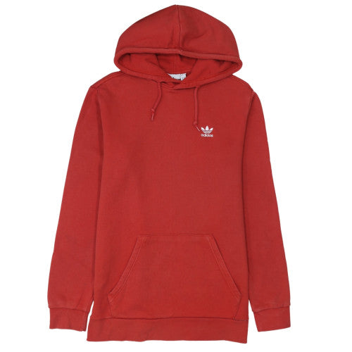 Mens UK Size M adidas Red Pullover Hoodie