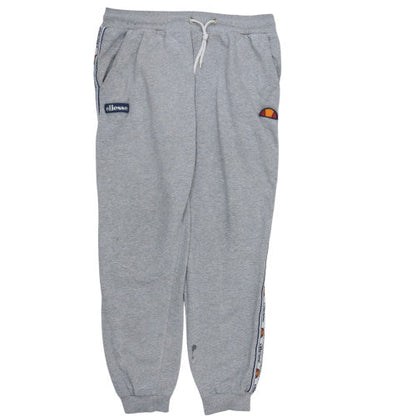 Ellesse Womens Grey Jogger Sweatpants UK 12 Elastic Waist Taped Logo