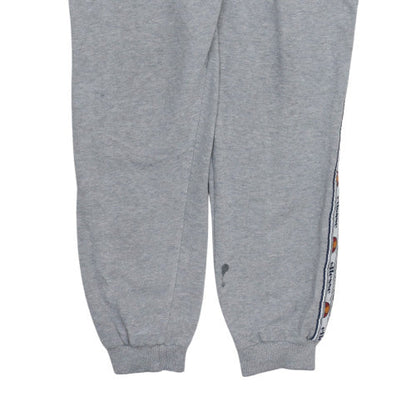 Ellesse Womens Grey Jogger Sweatpants UK 12 Elastic Waist Taped Logo