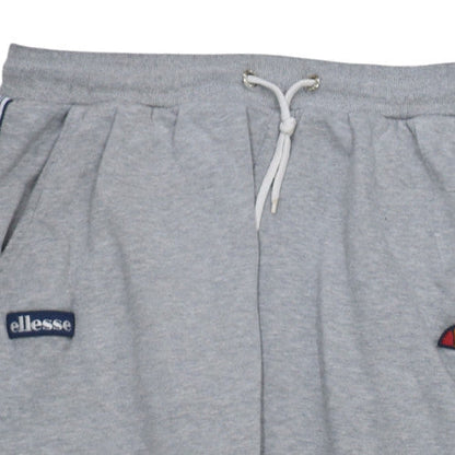 Ellesse Womens Grey Jogger Sweatpants UK 12 Elastic Waist Taped Logo