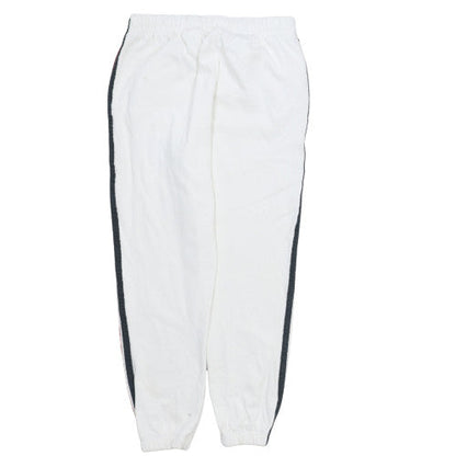 Nike Men's White Jogger Sweatpants M Elastic Waist Comfort Sportswear