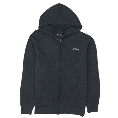 Mens UK Size M Lee Cooper Black Full Zip Hoodie