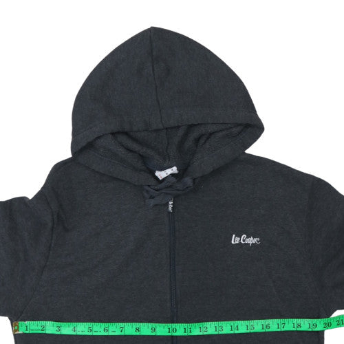 Mens UK Size M Lee Cooper Black Full Zip Hoodie