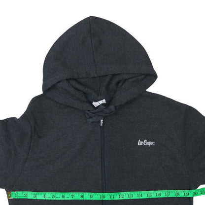 Mens UK Size M Lee Cooper Black Full Zip Hoodie