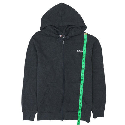 Mens UK Size M Lee Cooper Black Full Zip Hoodie
