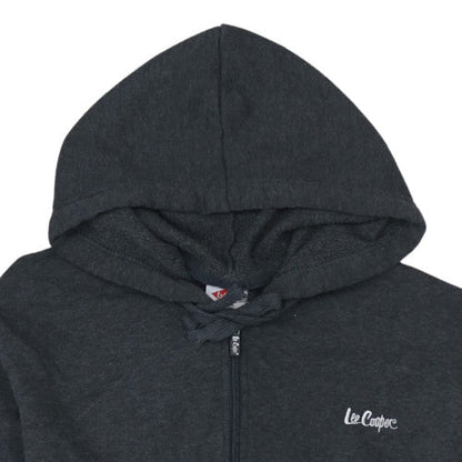 Mens UK Size M Lee Cooper Black Full Zip Hoodie