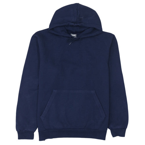 Mens UK Size L PUMA Blue Pullover Hoodie