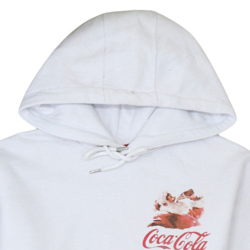 Mens UK Size L Primark White Pullover Hoodie