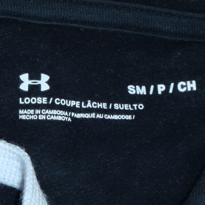 Mens UK Size S Under armour Black Pullover Hoodie