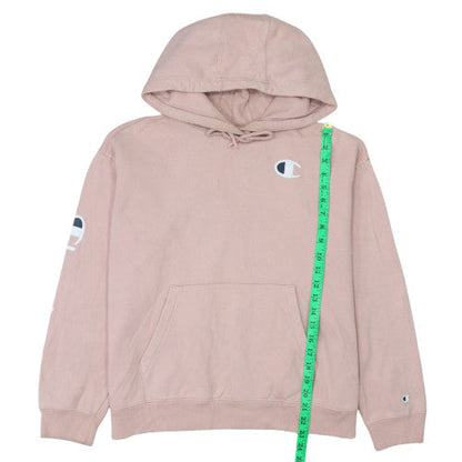 Womens UK Size M Champion Pink Pullover Hoodie