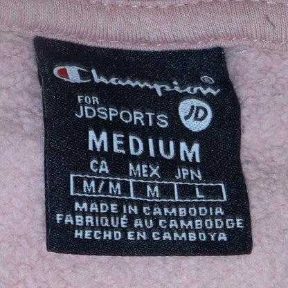 Womens UK Size M Champion Pink Pullover Hoodie