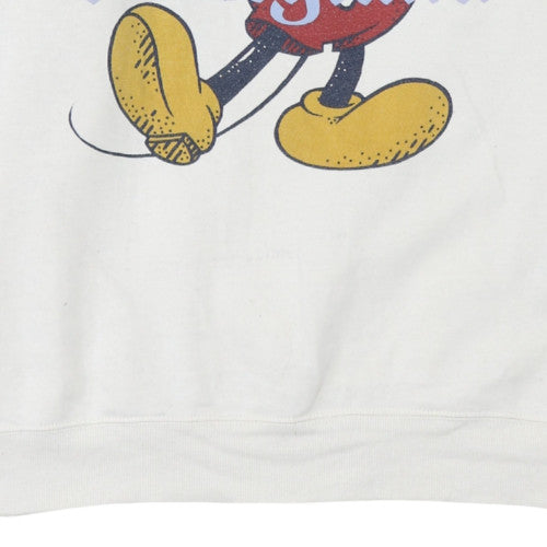 Womens UK Size L Disney White Pullover Sweatshirt