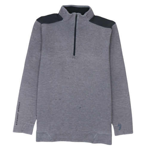 Mens UK Size M Under armour Grey 1/2 Zip Sweatshirt