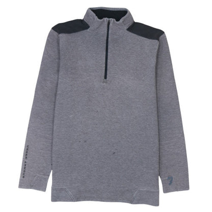 Mens UK Size M Under armour Grey 1/2 Zip Sweatshirt