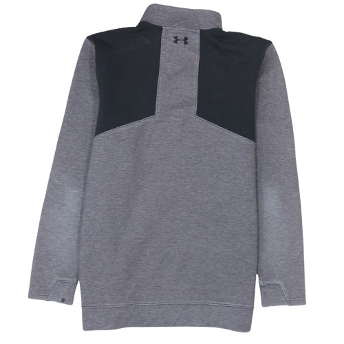 Mens UK Size M Under armour Grey 1/2 Zip Sweatshirt