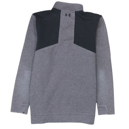 Mens UK Size M Under armour Grey 1/2 Zip Sweatshirt