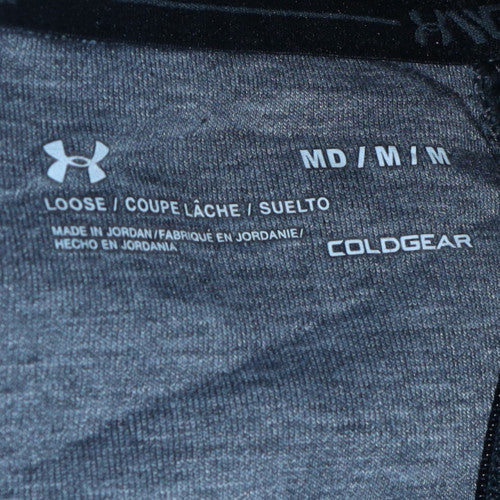 Mens UK Size M Under armour Grey 1/2 Zip Sweatshirt