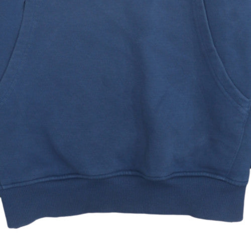 Mens UK Size S The North Face Blue Pullover Hoodie