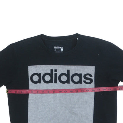 Mens UK Size S Adidas Black Pullover Sweatshirt