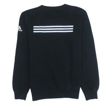 Mens UK Size S Adidas Black Pullover Sweatshirt