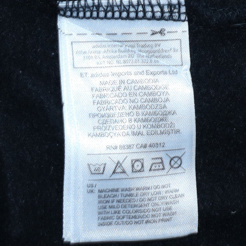 Mens UK Size S Adidas Black Pullover Sweatshirt