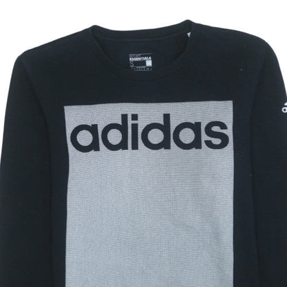 Mens UK Size S Adidas Black Pullover Sweatshirt