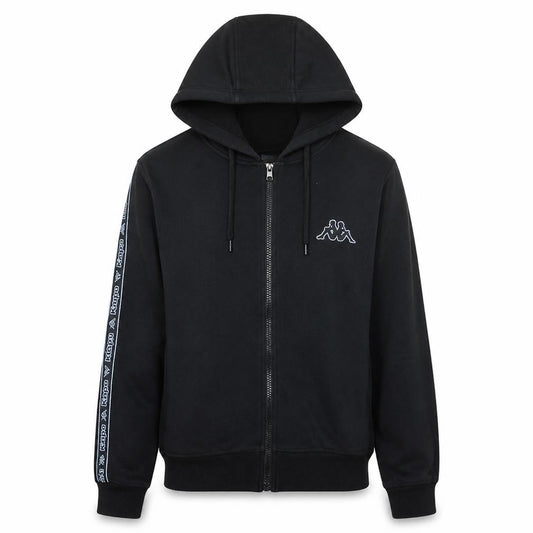 Womens UK Size 10 Kappa Black Full Zip Hoodie