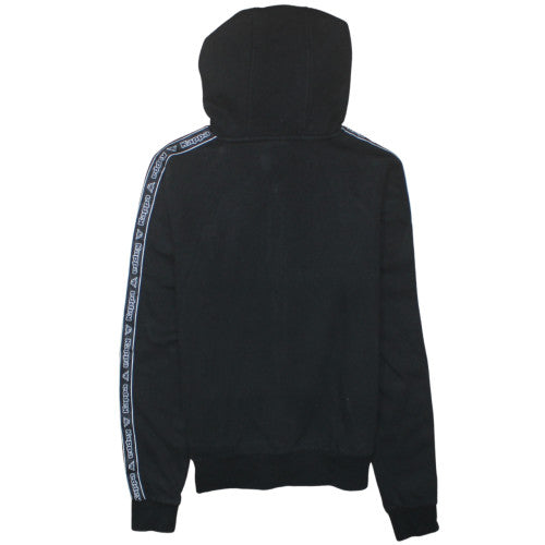 Womens UK Size 10 Kappa Black Full Zip Hoodie