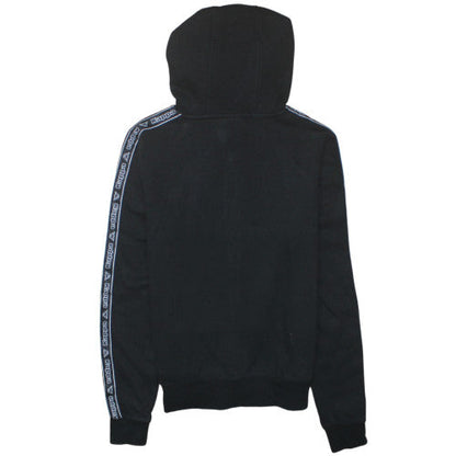 Womens UK Size 10 Kappa Black Full Zip Hoodie