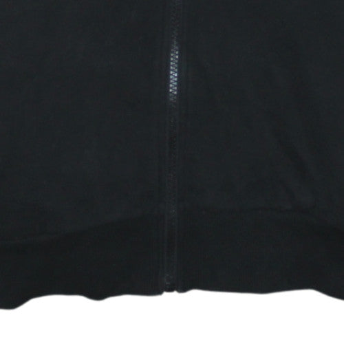 Womens UK Size 10 Kappa Black Full Zip Hoodie