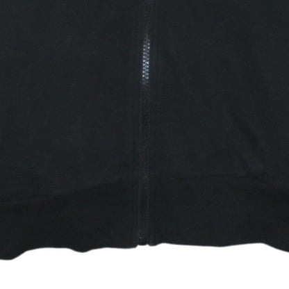 Womens UK Size 10 Kappa Black Full Zip Hoodie