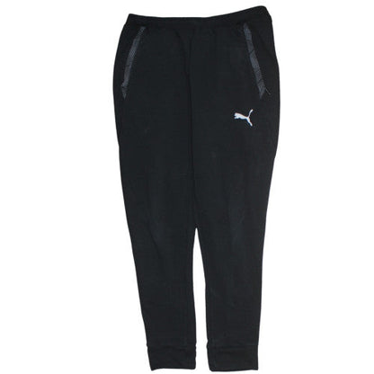 Puma Men's Black Jogger Trousers L Regular Fit Fleece Activewear