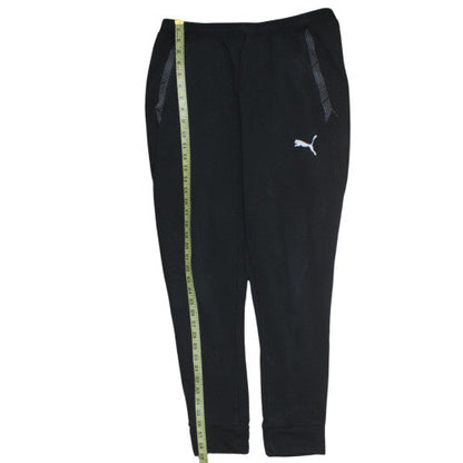 Puma Men's Black Jogger Trousers L Regular Fit Fleece Activewear