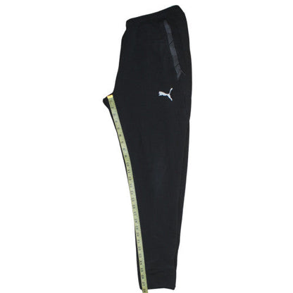 Puma Men's Black Jogger Trousers L Regular Fit Fleece Activewear
